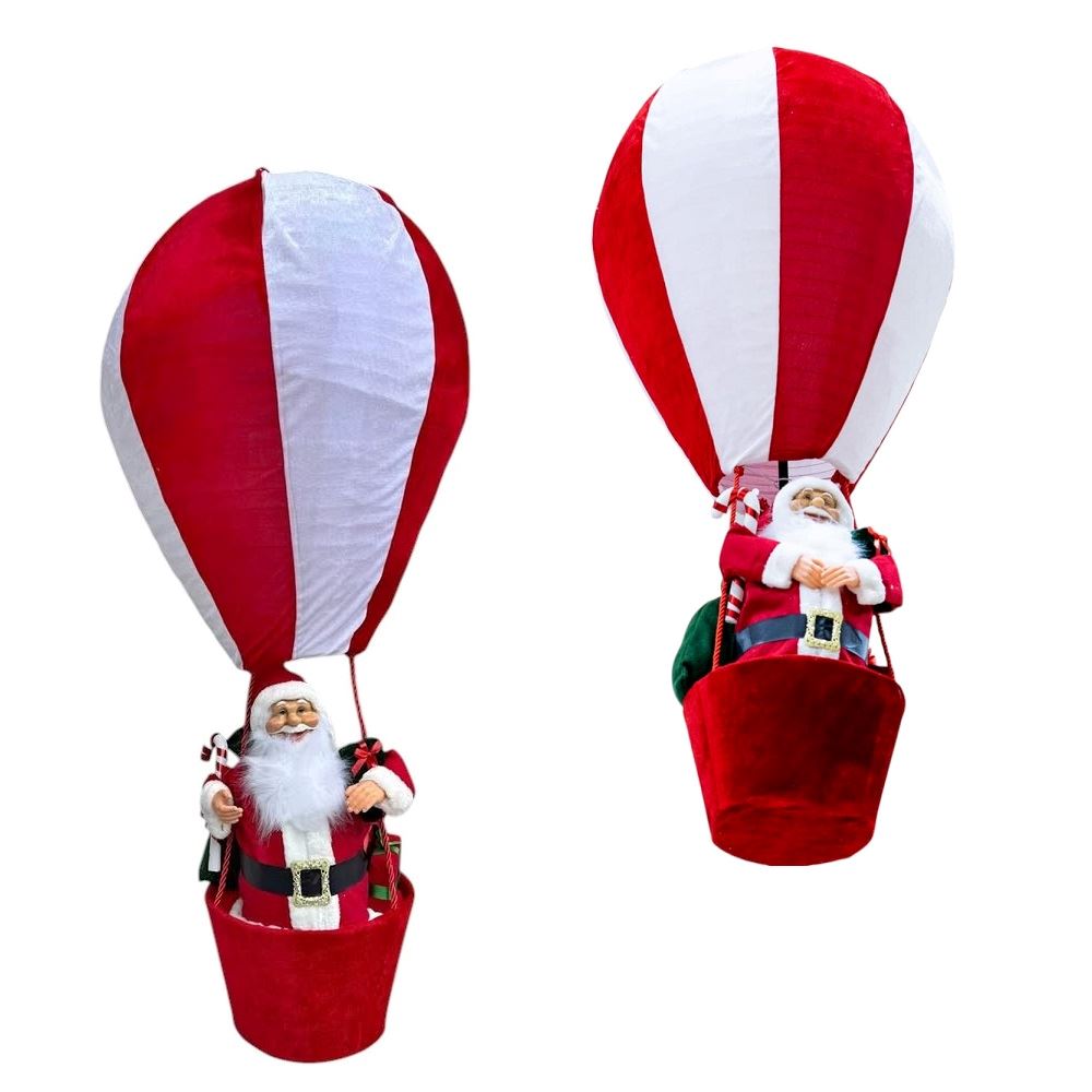 Papa Noel en Globo Aerostatico Santa navideno con regalos